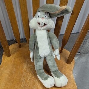 Vintage 1997 Bugs Bunny Looney Tunes Stuffed Animal Rabbit